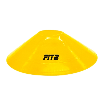 Cono Plástico Fútbol 2" Amarillo FIT2