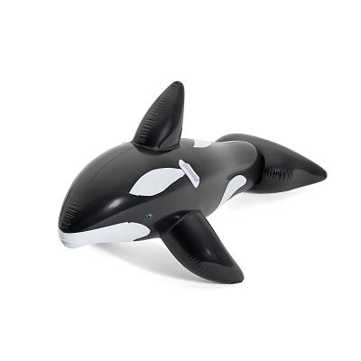 Flotador Ballena Negra Ride-On Bestway