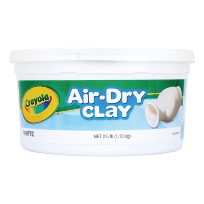 Crayola Cubo De Arcilla Seca Blanca