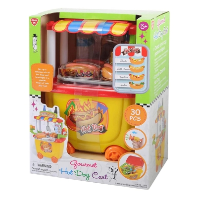 Set de Carrito de Hot Dogs Playgo 30 Piezas