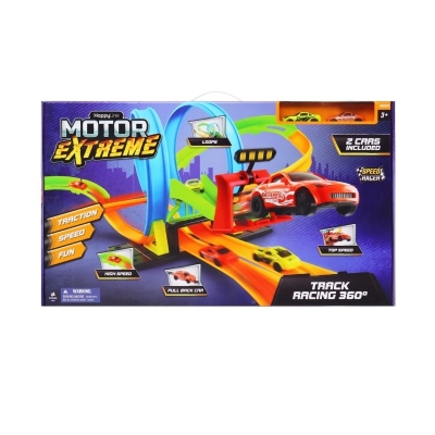 Pista de Carreras para Autos Motor Extreme Rail Set con Loop