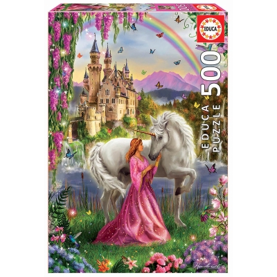 Rompecabezas Hada y Unicornio 500 Piezas