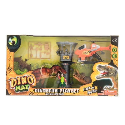 Dino Mat Playset Helicoptero