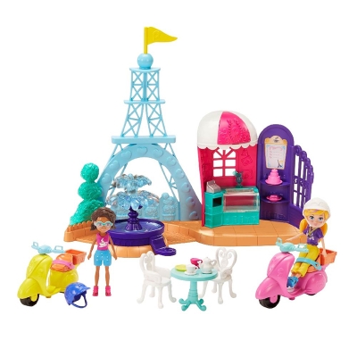 Polly Pocket Playset Paris Travel