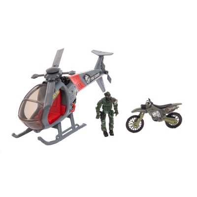 Lanard Helicóptero con Figura