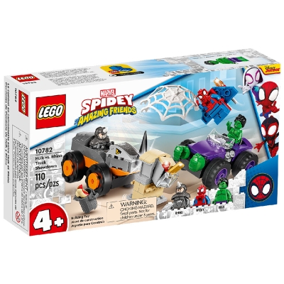 Lego Marvel Hulk vs Rhino Truck