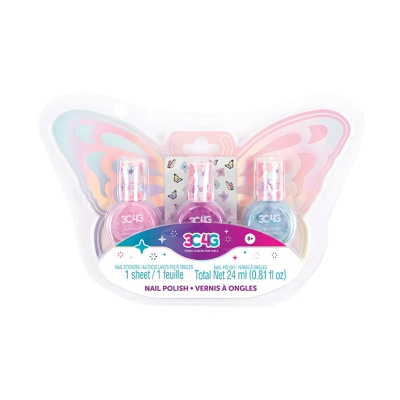 3C4G Trío de Esmaltes Mariposa