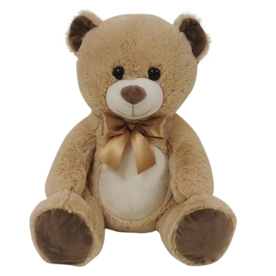 Bear Hugs Peluche con Lazo Crema