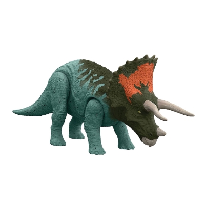 Jurassic World Triceraptops Azul Ruge y Ataca