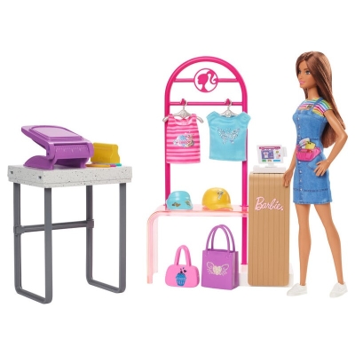 Playset Barbie Boutique Con Muñeca