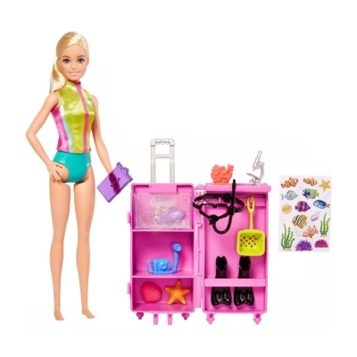 Muñeca Barbie Biologa Marina 8.6" Con Accesorios 3+