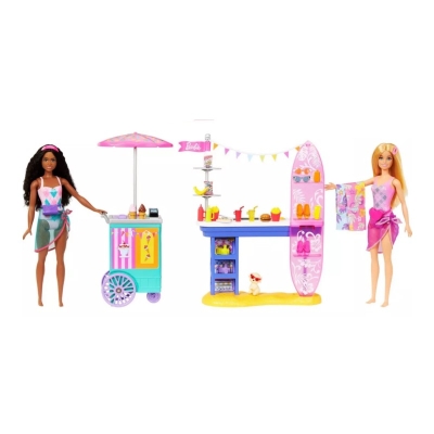 Barbie Paseo En Playa Con Muñecas Playset 3+