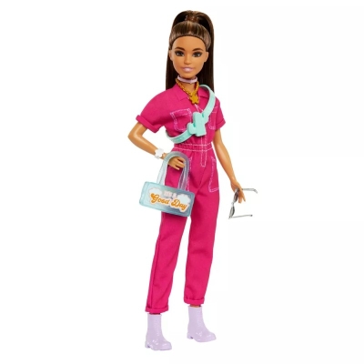Muñeca Barbie Fashion Con Jumpsuit Rosa 3+