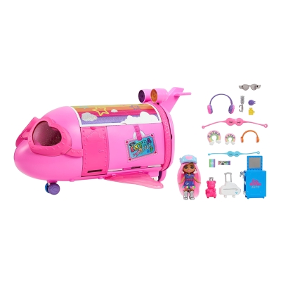 Barbie Extra Fly Jet Con Mini Muñeca y Accesorios 3+
