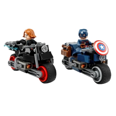 Lego Marvel BLK Widow & Captain America Moto