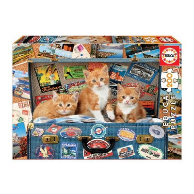 Educa Rompecabezas Gatitos Viajeros