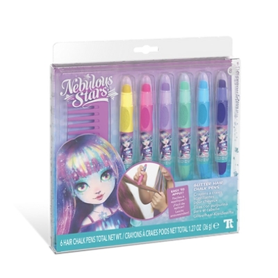 Set De Tizas Nebulous Con Brillo Para Pelo 8+