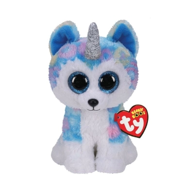 Peluche TY Beanie Perro Unicornio Husky