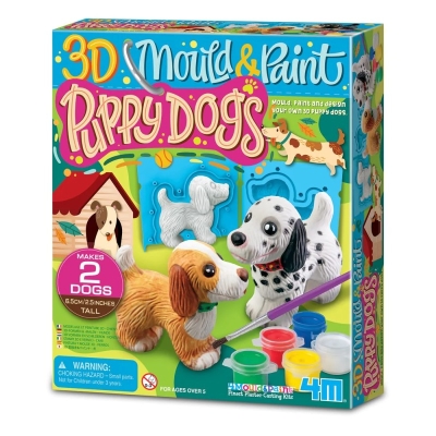 Pinta y Moldea 4M Perritos 3D