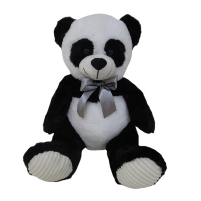 Peluche Bear Panda Sentado Con Lazo