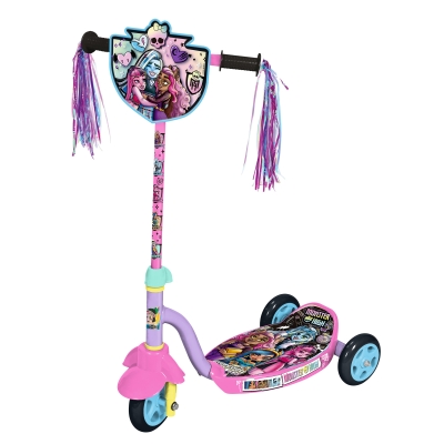 Scooter Rosa Con Pompones Monster High