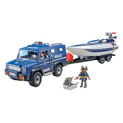 Vehiculo Playbol De Policia Con Bote 4+