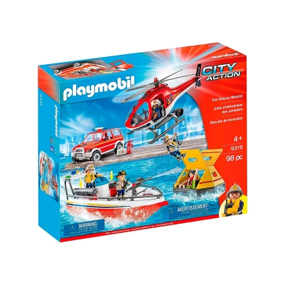 Rescate De Incendios Playmobil 98 Piezas 4+