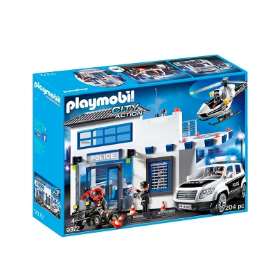 Mega Set De Policia Playmobil 204 Piezas 4+