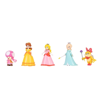 Super Mario Set de Figuras Peach y Sus Amigos