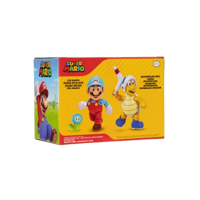 Super Mario Set Figura De Mario y Boomerang