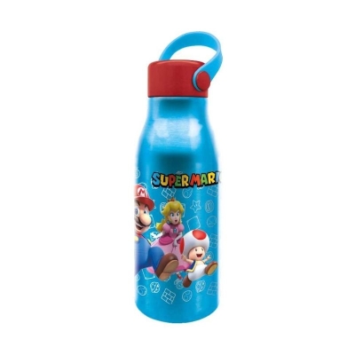 Botella de Aluminio Super Mario con Asa 760ML