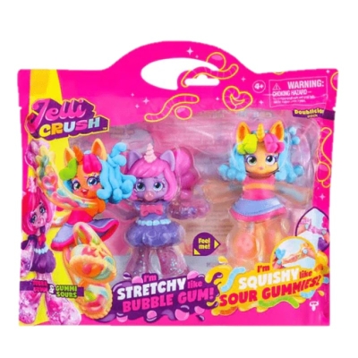 2 Muñecas Jelli Crush Strechy/Squishy