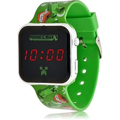Reloj Minecraft Verde