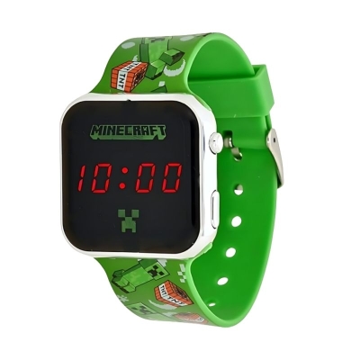 Reloj Minecraft Verde