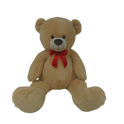 Oso de Peluche con Lazo Rojo