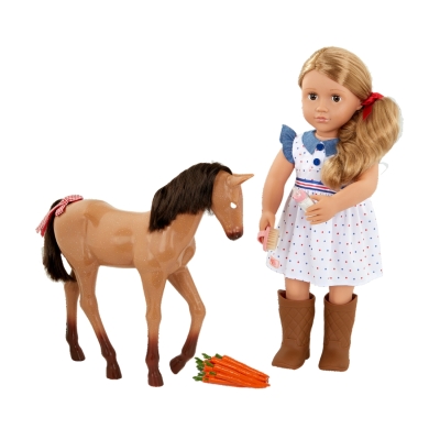 Muñeca con caballo Our Generation