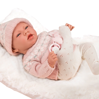 Elegance Bebe Dafne Rosa 40 Cm Con Peso