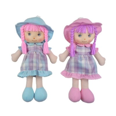 Muñeca de Trapo con 2 Trezas 20 Pulgadas