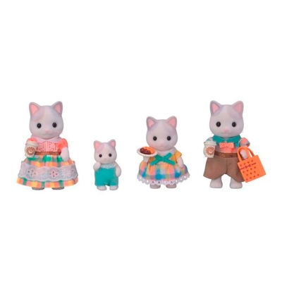 Sylvanian Families Familia Gato Latte