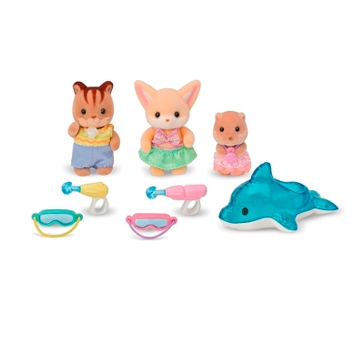 Sylvanian Families Amigo En La Piscina