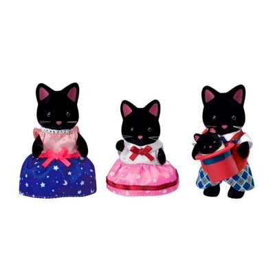 Sylvanian Families Familia Gato Midnight