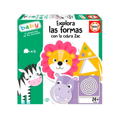 Educa Set De Explora Las Formas Con Cebra Zac 2+