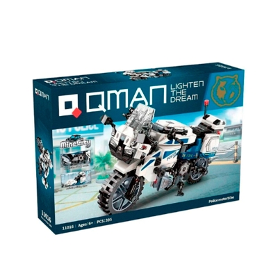 Bloques de construcción de motocicletas de policía QMAN