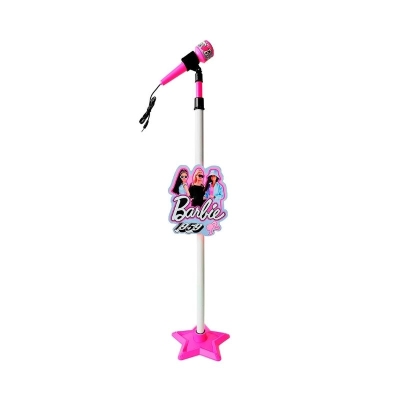 Micrófono de Pie con Amplificador MP3 de Barbie