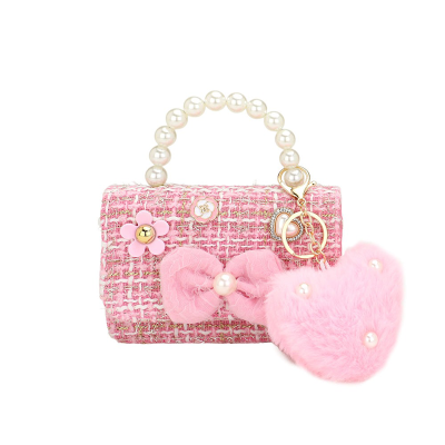 Cartera Rosa con Llave