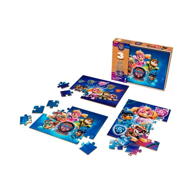 Rompecabezas De Madera Paw Patrol Mighty Movie 3+