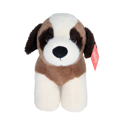 Peluche de Perro Blanco Con Marron Linzy 3+
