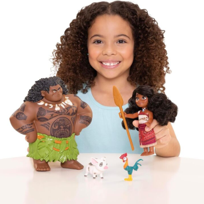 Set de Figuras Moana y Maui 3+