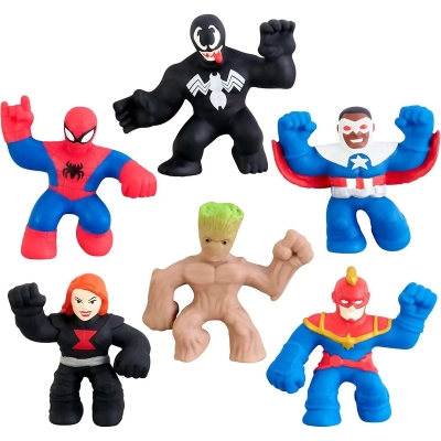 Set de 6 Mini Figuras Marvel Goo Jit Zu