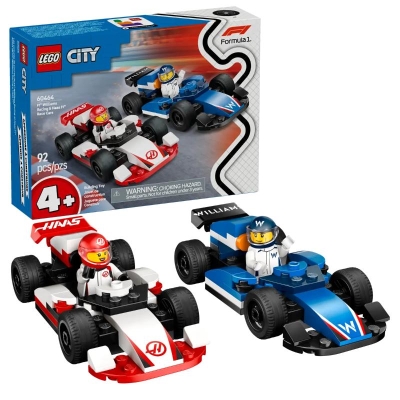 Lego City Coches de Carreras Williams y Haas de F1 4+